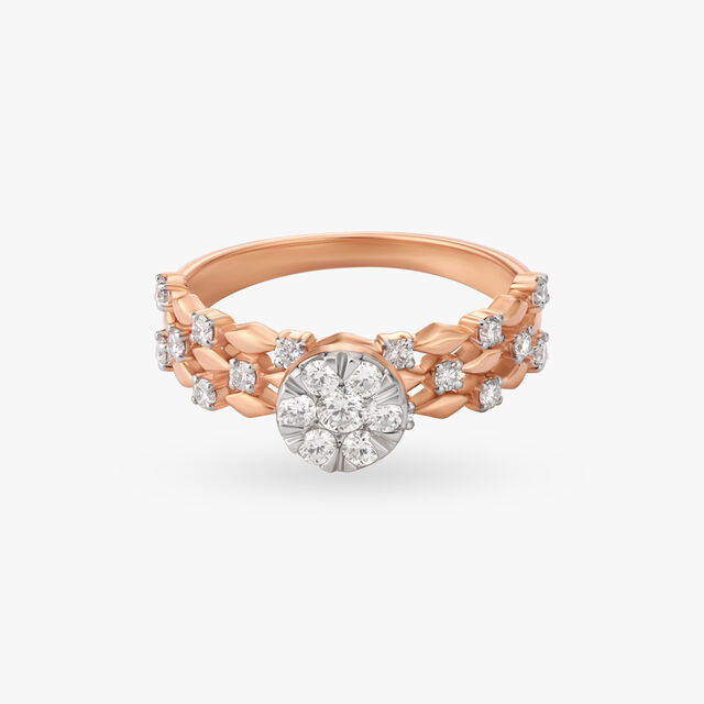Enticing Geometric Diamond Ring 3