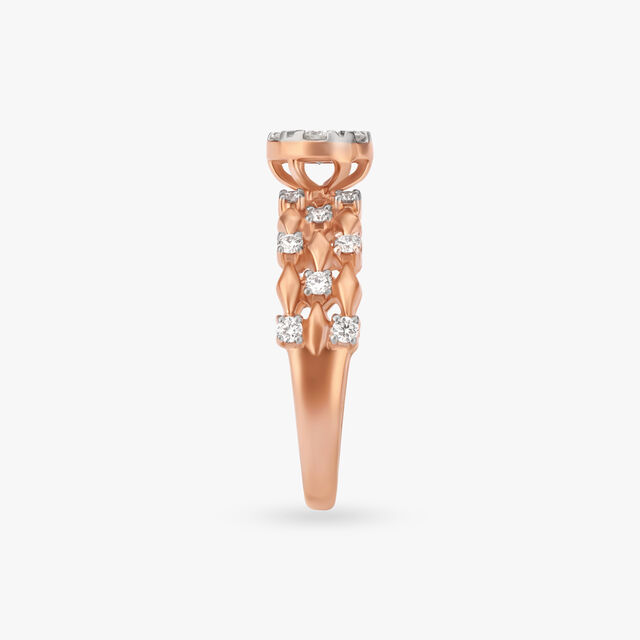 Enticing Geometric Diamond Ring 4