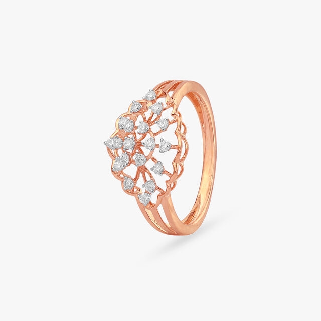 Dome Blossom Diamond Ring