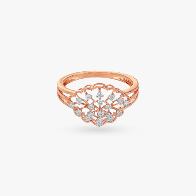 Dome Blossom Diamond Ring