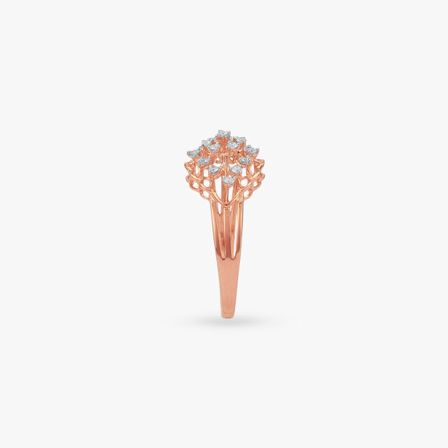 Dome Blossom Diamond Ring