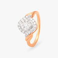 Intertwined Diamond Finger Ring 