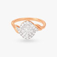 Intertwined Diamond Finger Ring 2