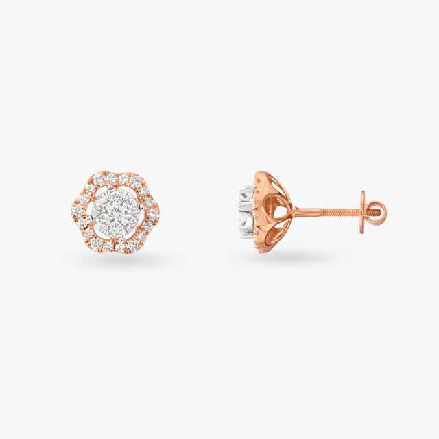 Sparkle Diamond Stud Earrings 2