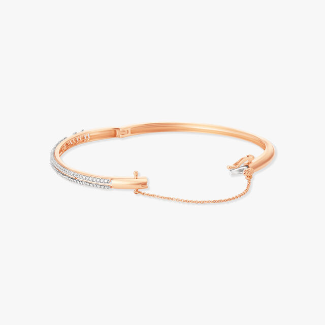 Sleek Elegance Diamond Bangle