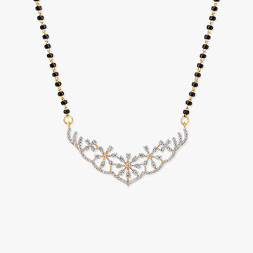 Floral Symphony Diamond Mangalsutra