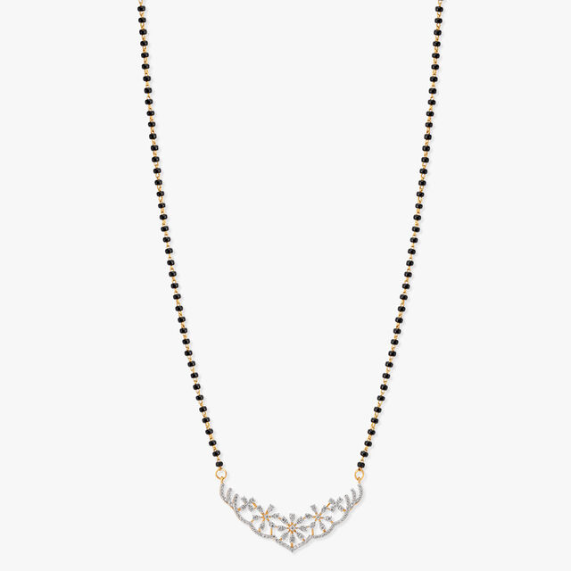 Floral Symphony Diamond Mangalsutra 2