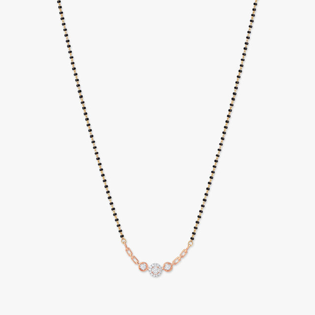Circle Charm Diamond Mangalsutra