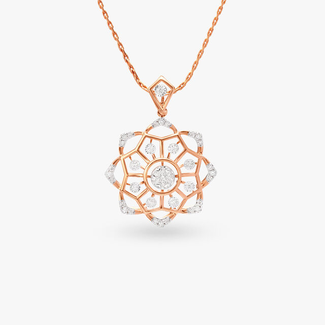 Starburst Diamond Pendant and Earrings Set 2