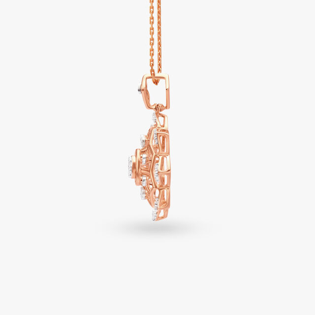 Starburst Diamond Pendant and Earrings Set 3