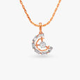 Sculptural Diamond Pendant and Earrings Set 2