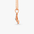 Sculptural Diamond Pendant and Earrings Set 3