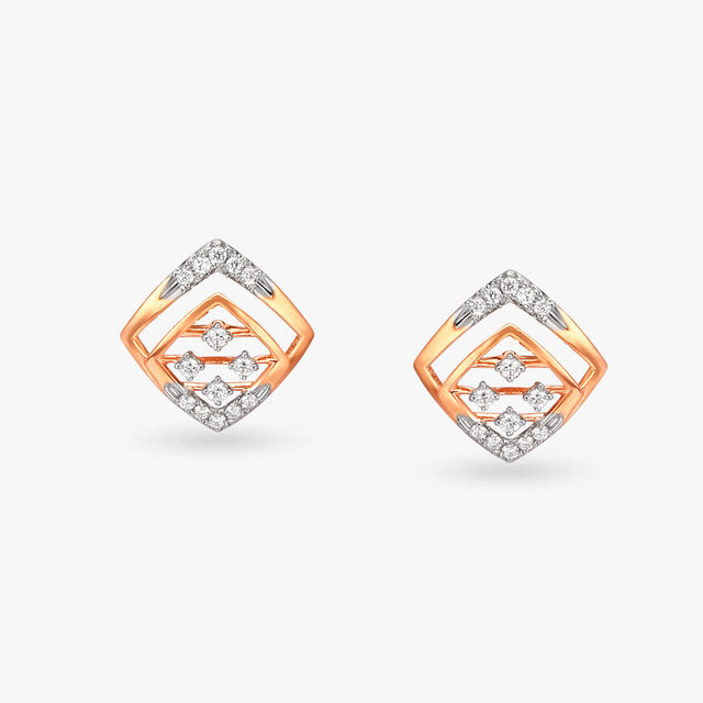 Splendid Diamond Pendant and Earrings Set 4