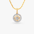 Halo Diamond Pendant and Earrings Set 2