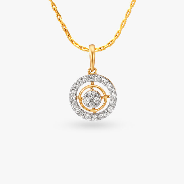 Halo Diamond Pendant and Earrings Set 2