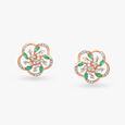 Verdant Flower Diamond Pendant and Earrings Set 4