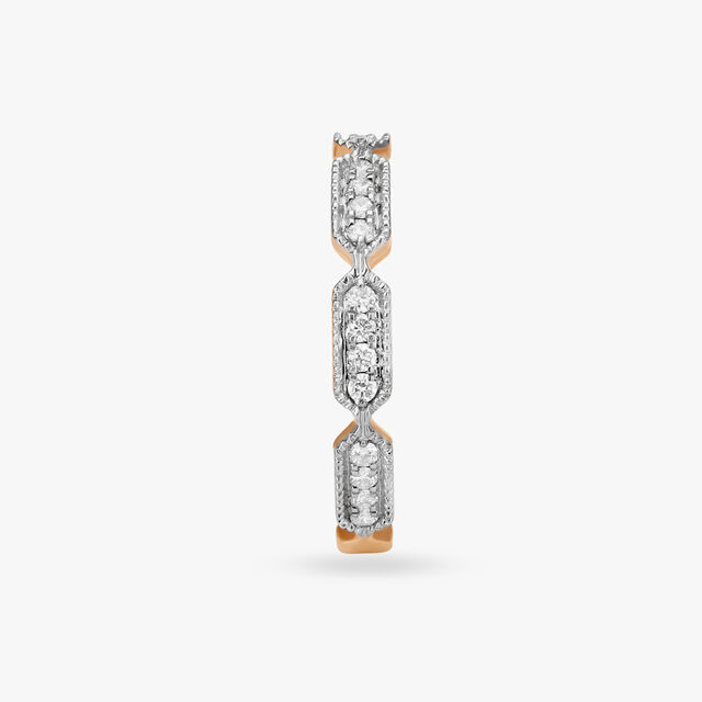Radiant Rose Gold and Diamond Finger Ring 6
