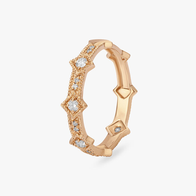 Radiant Rose Gold and Diamond Finger Ring 7