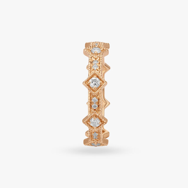 Radiant Rose Gold and Diamond Finger Ring 9