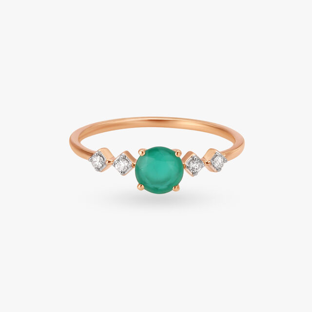 Verdant Diamond Finger Ring