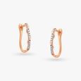 Twist Brilliance Diamond Hoop Earrings 