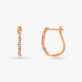 Twist Brilliance Diamond Hoop Earrings 2