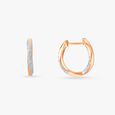 Dazzling Twist Diamond Hoop Earrings 2