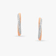 Dazzling Twist Diamond Hoop Earrings 3