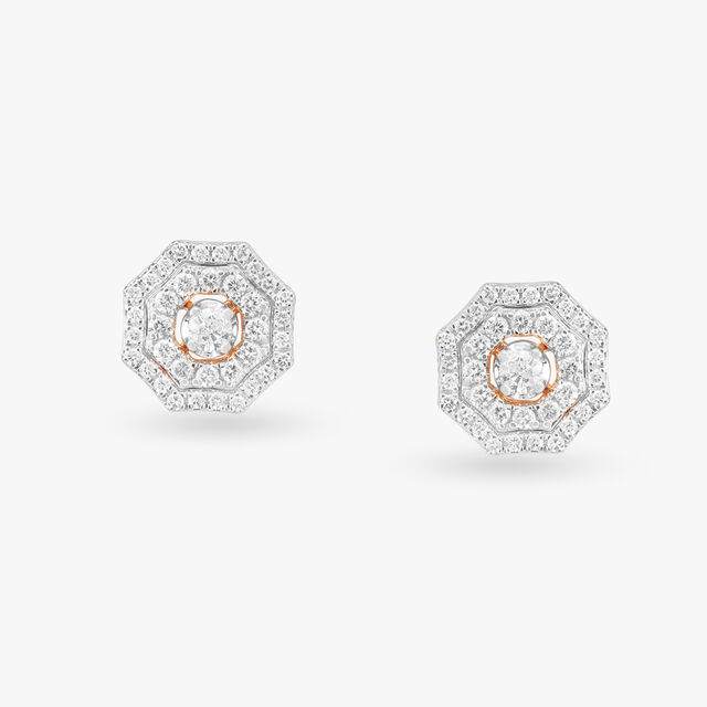 Opulent Diamond Stud Earrings 