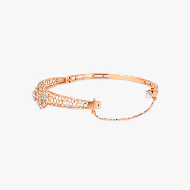 Surreal Flower Diamond Bangle 2
