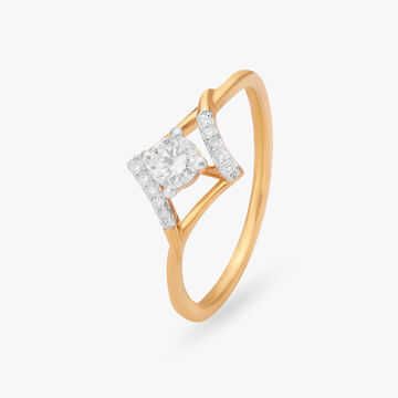 Rhombus Elegance Diamond Finger Ring