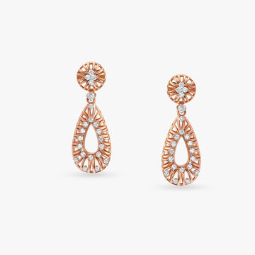 Traditional Gleam Diamond Drop Earrings