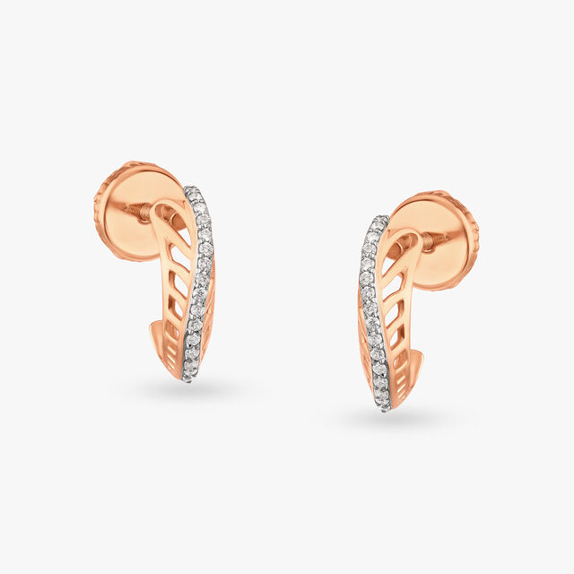 Radiant Sophistication Diamond Hoop Earrings 