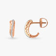 Radiant Sophistication Diamond Hoop Earrings 2