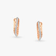 Radiant Sophistication Diamond Hoop Earrings 3