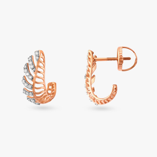 Chic Saga Diamond Hoop Earrings 2