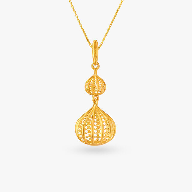 Classic Gold Jhumka Earrings 