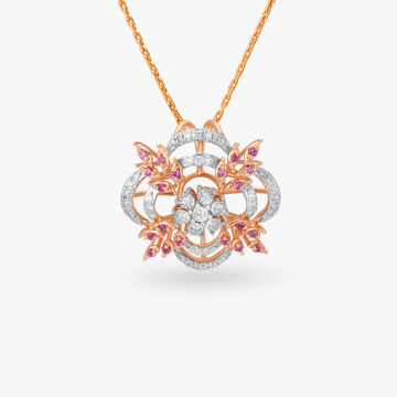 Floral Splendour Diamond Pendant