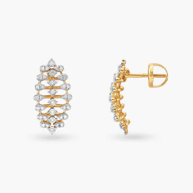 Elegant Modern Diamond Stud Earrings 2