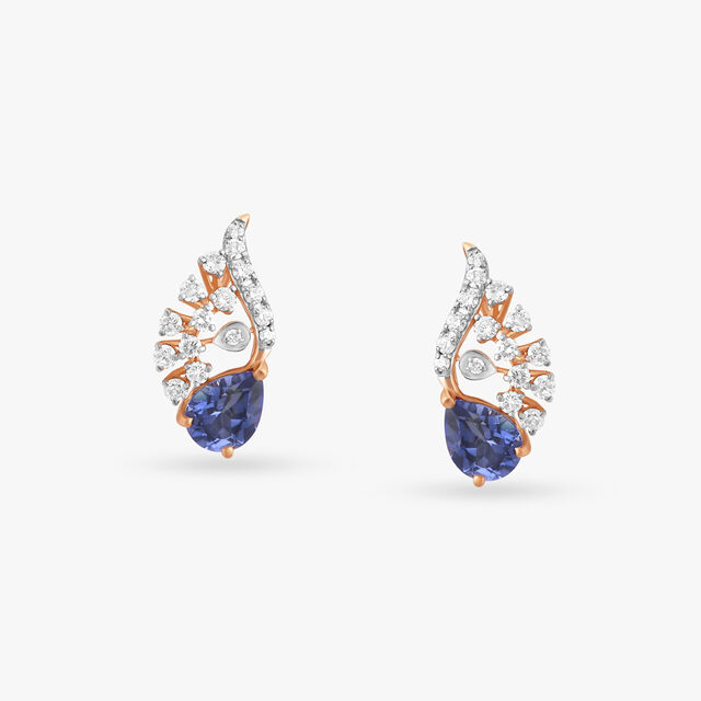 Sophisticated Allure Diamond Stud Earrings 