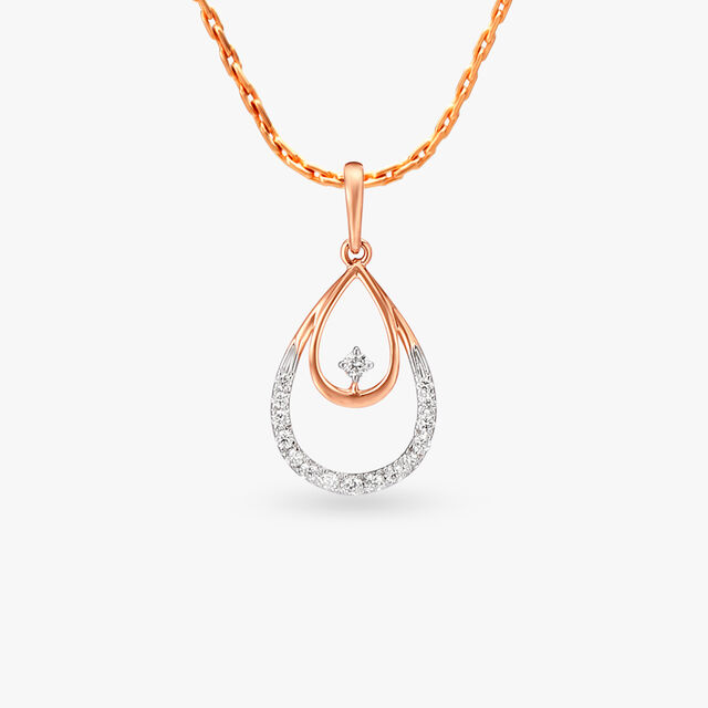 Dewy Diamond Pendant and Earrings Set 2