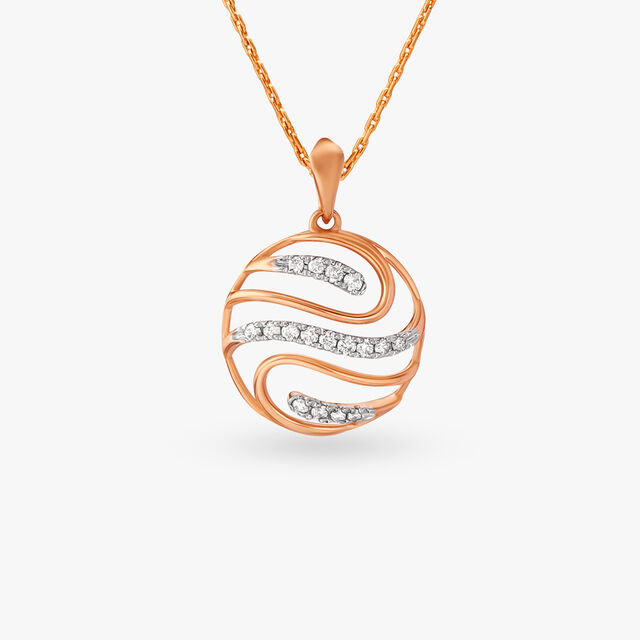 Refined Diamond Pendant and Earrings Set 2