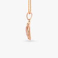 Sinuous Diamond Pendant and Earrings Set 3