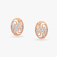 Sinuous Diamond Pendant and Earrings Set 4