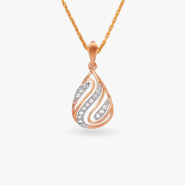 Whirlwind Diamond Pendant and Earrings Set 2