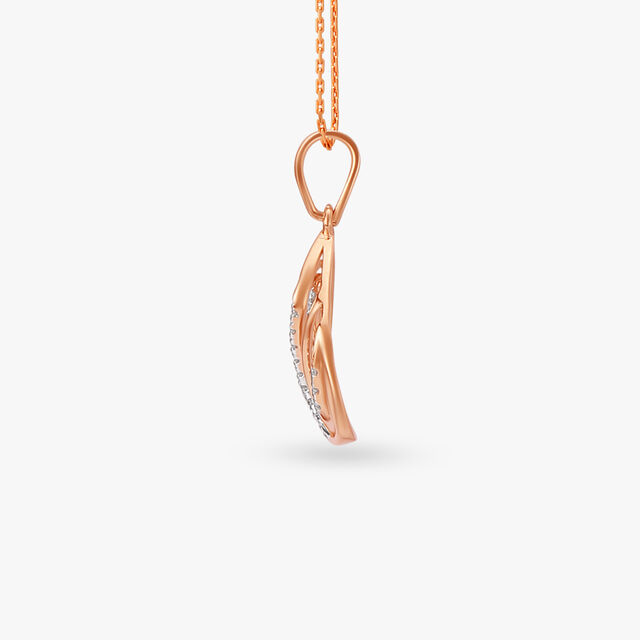 Whirlwind Diamond Pendant and Earrings Set 3