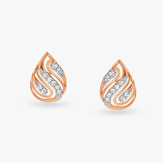 Whirlwind Diamond Pendant and Earrings Set 4