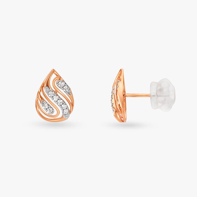 Whirlwind Diamond Pendant and Earrings Set 5