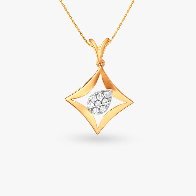 Neoteric Diamond Pendant and Earrings Set 2