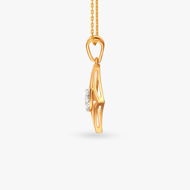 Neoteric Diamond Pendant and Earrings Set 3